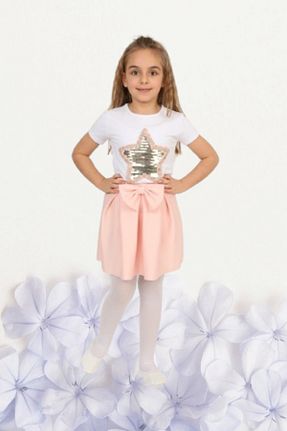 ست بالاتنه و پائین تنه صورتی بچه گانه بافت Genel Markalar - کد 803248623