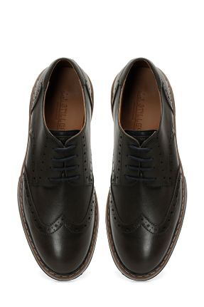کفش کلاسیک قهوه ای مردانه پاشنه کوتاه ( 4 - 1 cm ) پاشنه ساده کد 803249985
