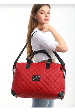 کیف دوشی قرمز زنانه چرم مصنوعی GP GUES POLO - کد 803098232