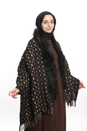 شال مشکی زنانه اکریلیک ARMİZA - کد 803195574