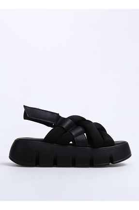 صندل مشکی زنانه پاشنه تخت Jeep - کد 803203434