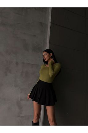 بادی سبز زنانه یقه قایقی Ladima - کد 716533326