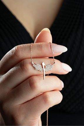 گردنبند نقره صورتی زنانه 925 عیار ESSARE - کد 227581171