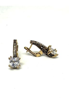 گوشواره جواهر طلائی شیشه SOFIAS ZOO - کد 803538032