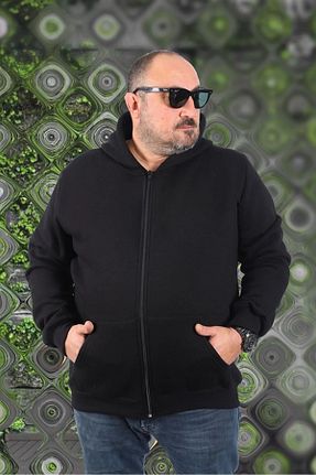 سوئیشرت سایز بزرگ مشکی مردانه سایز بزرگ aynewmoda - کد 803476733