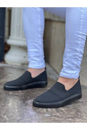 کفش کلاسیک مشکی مردانه پارچه نساجی پاشنه کوتاه ( 4 - 1 cm ) پاشنه ساده کد 803574233