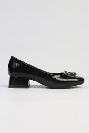 کفش پاشنه بلند کلاسیک مشکی زنانه پاشنه ضخیم پاشنه کوتاه ( 4 - 1 cm ) کد 803578067