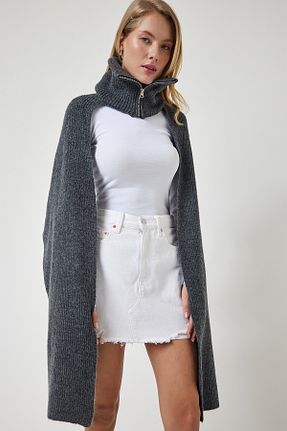 شال طوسی زنانه اکریلیک Happiness İstanbul - کد 803587342