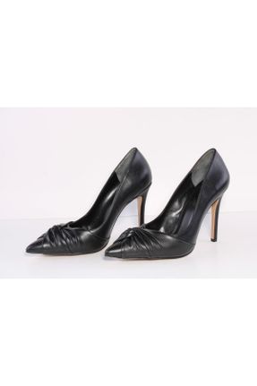 کفش پاشنه بلند کلاسیک مشکی زنانه پاشنه نازک پاشنه بلند ( +10 cm) کد 354868093