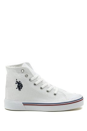 کفش اسنیکر سفید زنانه بند دار U.S. Polo Assn. - کد 202959990