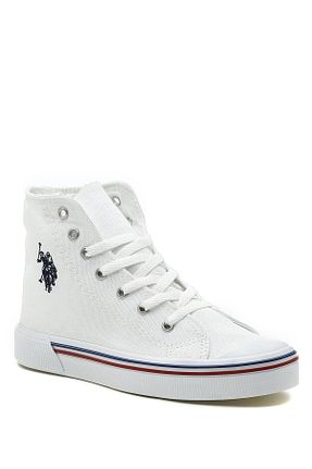 کفش اسنیکر سفید زنانه بند دار U.S. Polo Assn. - کد 202959990
