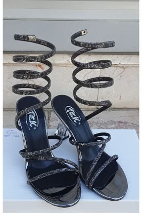 کفش مجلسی طلائی زنانه پاشنه نازک پاشنه متوسط ( 5 - 9 cm ) کد 698688541