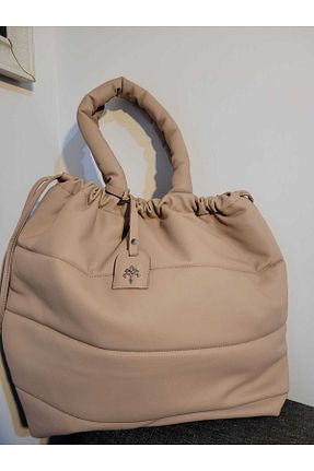کیف دوشی بژ زنانه چرم مصنوعی Jacquline - کد 802993335