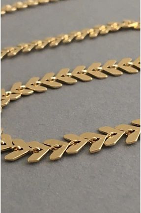 گردنبند جواهر طلائی زنانه روکش طلا Stone Design Bracelet - کد 776886645
