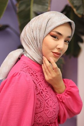 روسری طوسی مودال Silk Home - کد 803097850