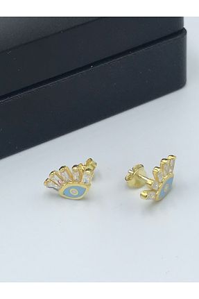 گوشواره نقره طلائی زنانه 925 عیار OJO TAKI - کد 796645393