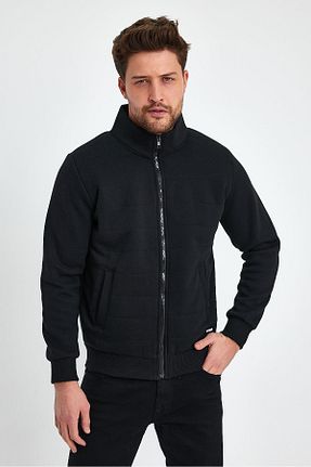 کاپشن مشکی مردانه رگولار FİHA - کد 803275312