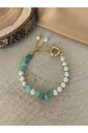 دستبند جواهر سفید زنانه سنگ طبیعی Trend Jewellery - کد 162971515