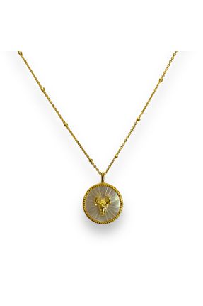 گردنبند نقره طلائی زنانه 925 عیار Saras Jewels - کد 803316232