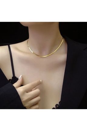 گردنبند جواهر طلائی زنانه کد 803448116