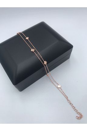 دستبند نقره صورتی زنانه 925 عیار OJO TAKI - کد 796401076