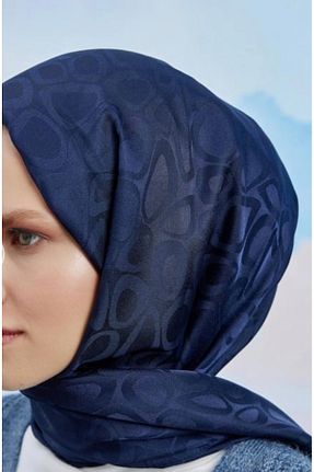 شال سرمه ای زنانه پلی استر Emproyal - کد 803554207