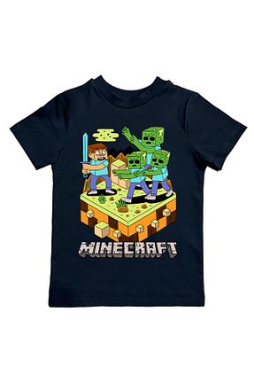 تیشرت مشکی بچه گانه رگولار Minecraft - کد 803477016