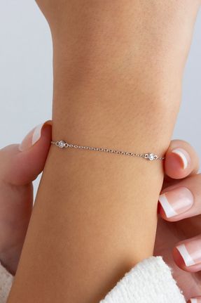دستبند طلا طلائی زنانه 14 عیار goldberia - کد 802220744