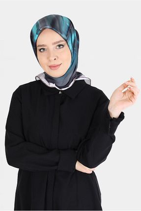 روسری قهوه ای پلی استر Alvina - کد 803519018