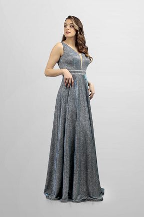 لباس مجلسی و فارغ التحصیلی آبی زنانه پلی اورتان fevzuss - کد 39801235