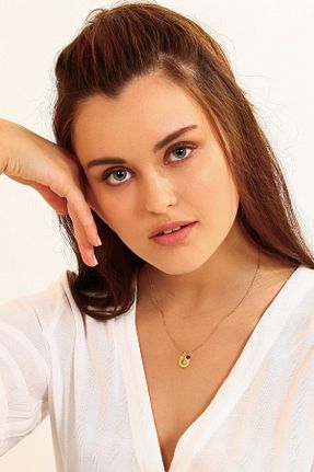 گردنبند نقره طلائی زنانه 925 عیار Tasarlatak - کد 77825527