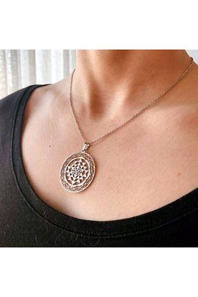 گردنبند استیل ( فولاد ) سفید زنانه استیل (فولاد) Yuka Dükkan - کد 36817962