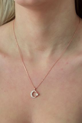 گردنبند نقره صورتی زنانه 925 عیار NEREZE - کد 105885442