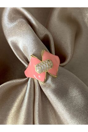 انگشتر نقره طلائی زنانه زیرکن denizden silver - کد 106474709