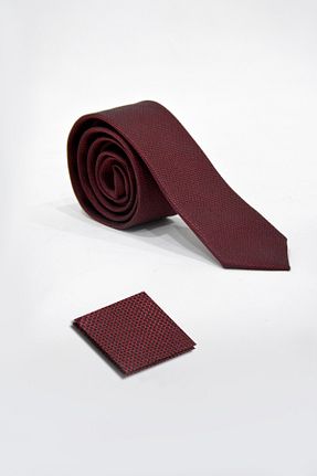 کراوات زرشکی مردانه استاندارد VEAVEN - کد 106893614