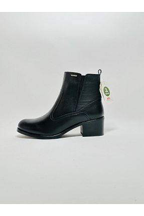 بوت / نیم بوت مشکی زنانه چرم خالص Venüs - کد 761568779