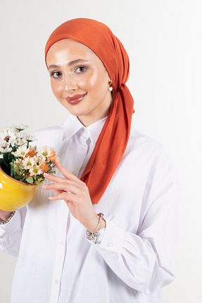 روسری نارنجی پلی استر HAREM SCARF - کد 696271155