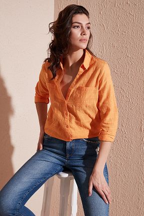پیراهن نارنجی زنانه اسلیم فیت Lela - کد 681250705