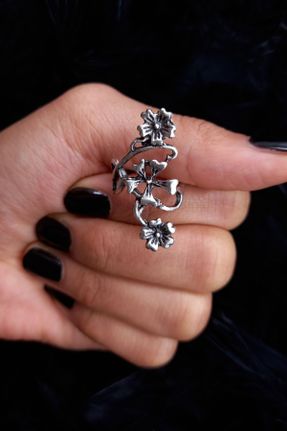 انگشتر جواهر زنانه روکش نقره کد 790294654