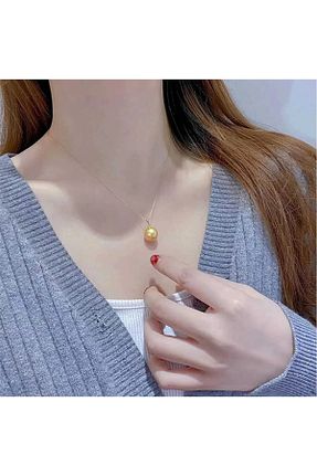 گردنبند جواهر آبی زنانه مروارید İPAR AKSESUAR - کد 783626005