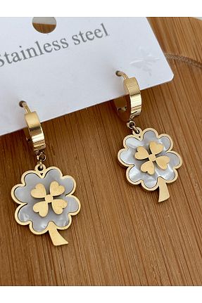 گوشواره استیل (فولاد) سفید زنانه استیل (فولاد) JELLY - کد 635320401