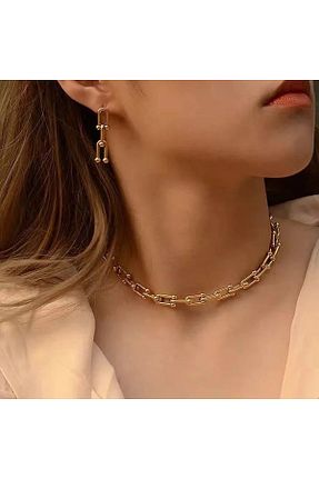 گردنبند استیل ( فولاد ) طلائی زنانه استیل ضد زنگ Sylva Collection - کد 802962385
