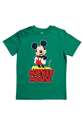 تیشرت سبز بچه گانه رگولار Mickey Mouse - کد 803036122