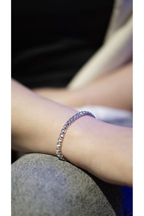 دستبند استیل (فولاد) زنانه رودیوم spiritus - کد 794189355
