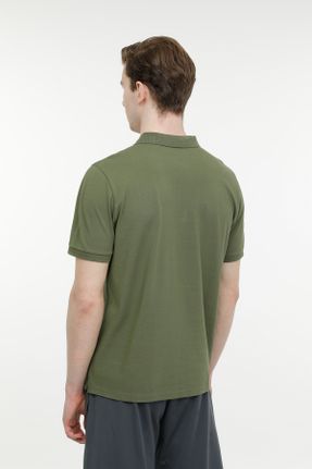 تی شرت خاکی مردانه رگولار یقه گرد تکی کد 803061931