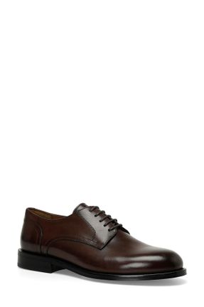 کفش کلاسیک قهوه ای مردانه پاشنه کوتاه ( 4 - 1 cm ) پاشنه ساده کد 803250034