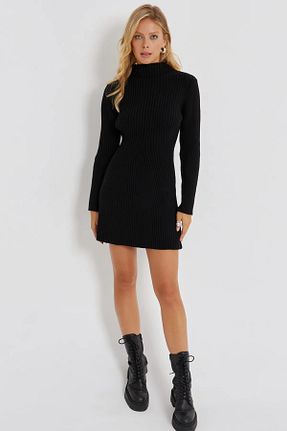لباس مشکی زنانه تریکو VİTA MODA - کد 803090122