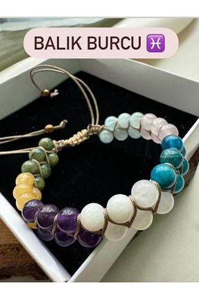 دستبند جواهر رنگی زنانه سنگ طبیعی STORE ZARMAN - کد 803204141