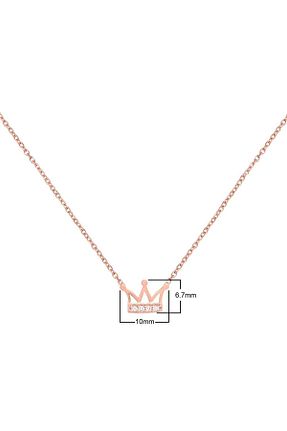 گردنبند نقره صورتی زنانه 925 عیار Coşar Silver - کد 1019709