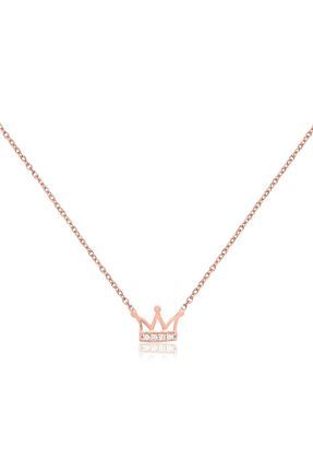 گردنبند نقره صورتی زنانه 925 عیار Coşar Silver - کد 1019709